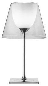 Flos KTribe Table 2 Lampada da tavolo 69 cm a luce diffusa in alluminio e diffusore esterno Trasparente