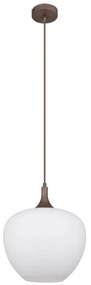 Globo 15548H1C - Lampadario a sospensione con filo MAXY 1xE27/60W/230V bianco/marrone