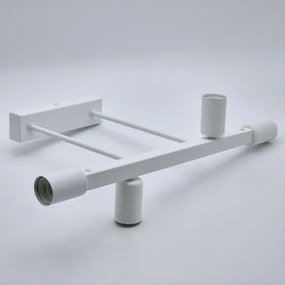 Lampadario a sospensione con supporto rigido ASTRID 4xE27/60W/230V bianco