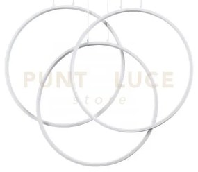 Frame lampadarioa  sospensione 3 cerchi led 3000k 82w  8950 lm bianco
