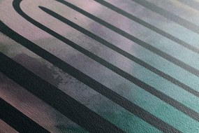 Stampa su tela – Street art arcobaleno Mid-Century