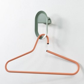 Gancio da parete verde polveroso in acciaio Coucou – Spinder Design