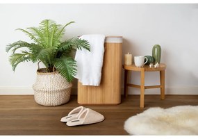 Cesto portabiancheria in bambù di colore naturale 78 l Bamboo - Compactor