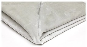 Coperta in micropile grigio chiaro , 150 x 200 cm - My House