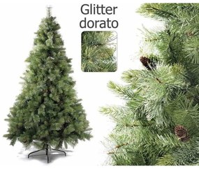 Albero di Natale Colorado con Glitter e Pigne