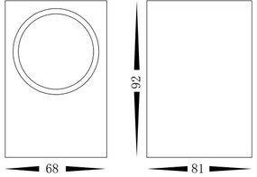 Applique da esterno BOKA 1xGU10/60W/230V IP44 nera