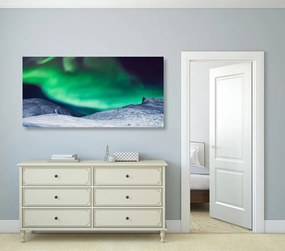 Stampa su tela – Aurora boreale nel cielo