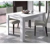 Tavolo Kendra Cm.90 x 140/190 x 78h Kit Bianco