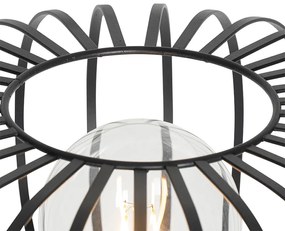 Lampada da terra di design nera - Johanna