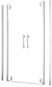 Kit di installazione telaio e ferramenta per cabine doccia ad apertura battente REMIX L 100 x H 195 x P 3.8 cm cromato lucido