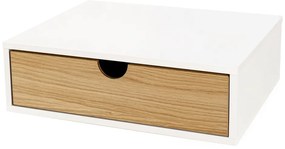 Comodino in rovere bianco/naturale Farsta - Woodman