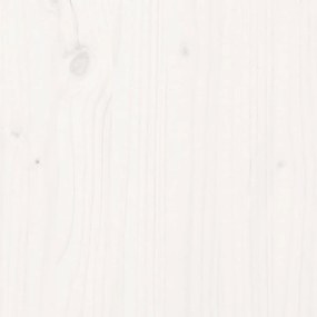 Giroletto bianco in legno massello 135x190 cm double