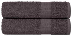 Asciugamani Doccia 2 Pz Antracite 70x140cm 360 G/m² 100% Cotone /