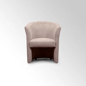 Poltrona Belize N-Enjoy Struttura in Legno Rivestimento Tessuto Tortora