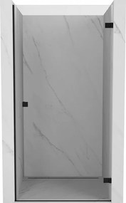 Mexen Lunar-B porta doccia battente destra 60 cm, trasparente, nero - 832-060-000-70-00-P