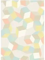 Cole & Son Carta da parati Puzzle - Pale Pastel