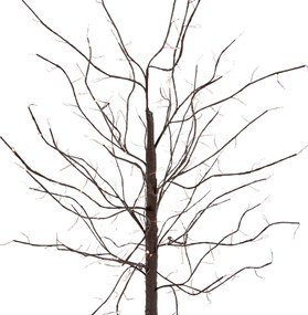 Lampada da terra natalizia albero marrone 120 cm con LED e timer IP44 - Ki
