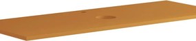 Top per lavabo Niwa con lavorazione L 120 x H 1.8 x P 46 cm laccato opaco senape truciolare