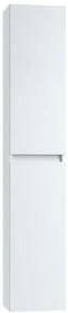 Colonna per mobile bagno Kora 2 ante P 27 x L 30 x H 160 cm laccato opaco bianco