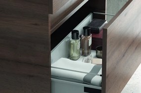 Mobile bagno sospeso da 100cm con lavabo incasso in ceramica EL-100B - KAMALU