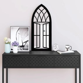 Specchio Nero 70x30 Cm İn Ferro Per Uso Interno /