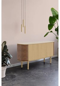 Lampada a sospensione a LED con paralume in legno ø 3 cm Chimes - UMAGE