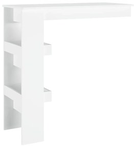 Bancone da muro bianco 102x45x103,5 cm in legno compensato