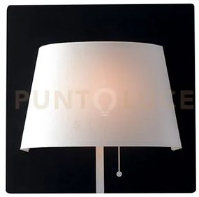 Applique a parete da comodino led wharol bianca 6w 540lm 4000k 25x8...