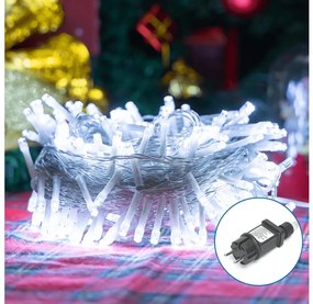 Aigostar - Catena LED natalizia da esterno 200xLED/8 funzioni 23m IP44 bianco freddo