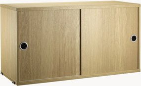 Armadietto con ante scorrevoli String System, larg. 78 x prof. 30 cm