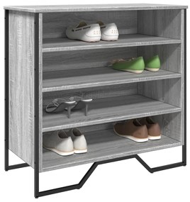 Scarpiera Grigio Sonoma 80x38x78 Cm İn Truciolato /
