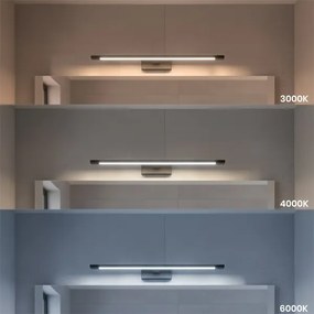 Illuminazione LED per specchio da bagno KLIMT LED/12W/230V 3000/4000/6000K 60 cm IP44 nero