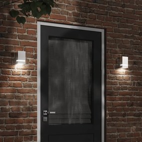 Applique Da Esterno Argento İn Acciaio Inossidabile /