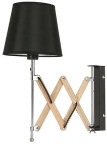 Applique MITO 1xE27/40W/230V nera