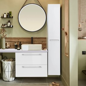 Mobile da bagno sotto lavabo SENSEA bianco L 60 x H 58 x P 46 cm, lavabo non incluso