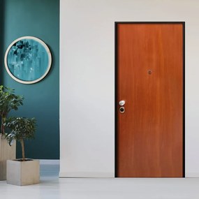Porta blindata MASTER Tough L 80 x H 210 cm noce/bianco apertura destra