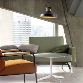 Lampadario a sospensione con cavo DODO 1xE27/40W/230V nero/bronzo