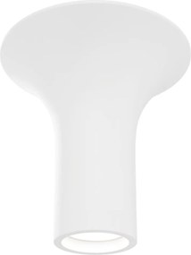 Plafoniera Ø167x170mm GU10 in Gesso Pitturabile Rotonda