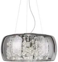 Sospensione Moderna Audi-80 Metallo Fum 8 Luci G9 3W 3000K Luce Calda