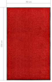 Zerbino Lavabile Rosso 90x150 cm