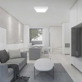 Plafoniera LED da bagno LED/30W/230V 6500K IP44 42x42 cm bianco