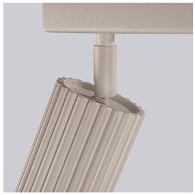 Faretto grigio tortora in metallo 6,5x81 cm Gleam – Sollux