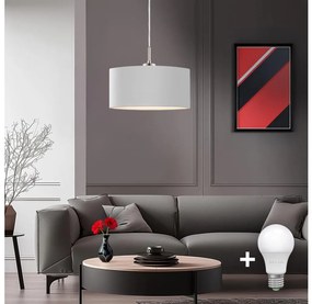 Eglo - Lampadario LED a sospensione con filo TUNJA 1xE27/60W/230V bianco