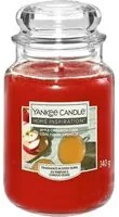 Apple Cinnamon Cider, candela in giara grande Yankee Candle