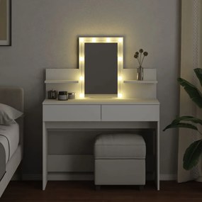 Toeletta con led bianco 100x40x130 cm