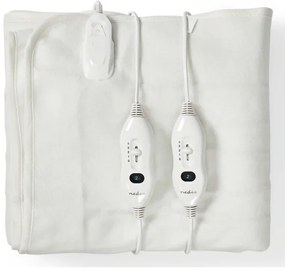 Nedis PEBL110CWT2 - Termocoperta elettrica per due persone 120W/230V 160x140 cm