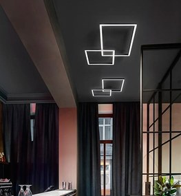 CROSS: Plafoniera LED moderna dal design minimal, 3 temperature luce