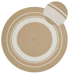 Tappeto rotondo per esterni in colore naturale ø 150 cm - NORTHRUGS