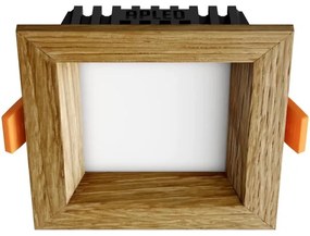 APLED - Lampada LED SQUARE WOODLINE LED/3W/230V 4000K 9x9 cm quercia legno solido