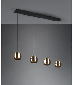 Trio - Lampadario a sospensione con filo FLETCHER 4xE14/40W/230V ottone